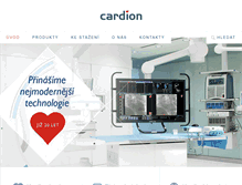 Tablet Screenshot of cardion.cz